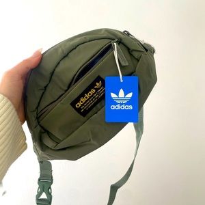 adidas green fanny pack